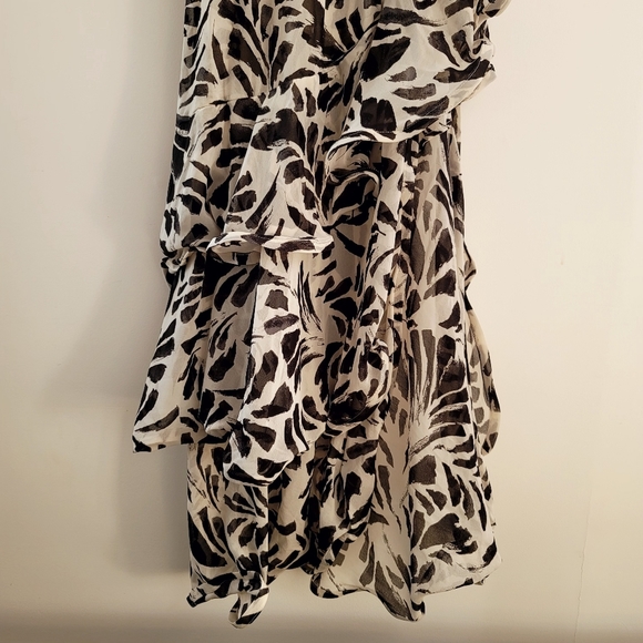 ALEXIS x Target Botanical One Shoulder Ruffle Maxi Dress Asymmetrical Size M - Picture 3 of 13